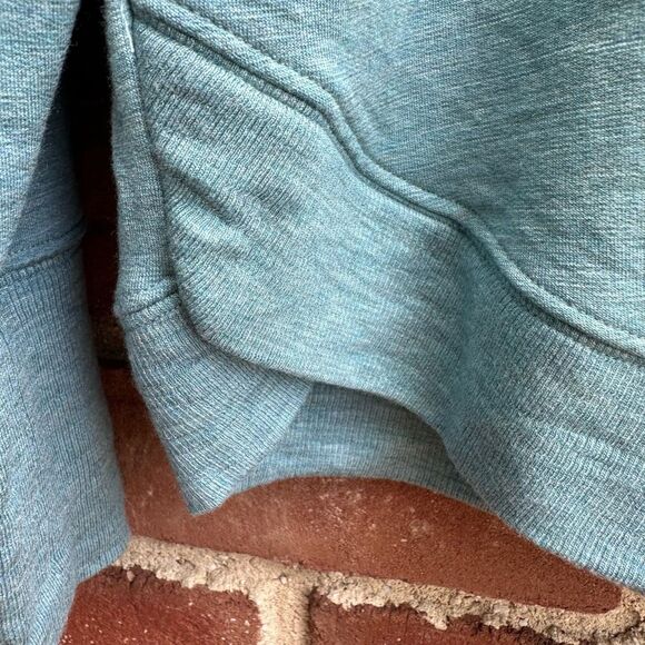 Athleta Mindset Sweatshirt heathered turquoise blue women's XL NEW - Picture 2 of 7